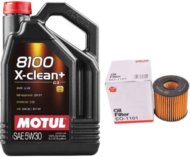MOTUL 8100 XCLEAN 5W30 ENGINE OIL & OIL FILTER FOR COROLLA ALTIS Full-Synthetic Engine Oil
