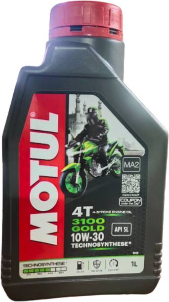 MOTUL 4T 3100 GOLD 10W-30 1LTR सिंथेटिक ब्लेंड इंजन ऑइल