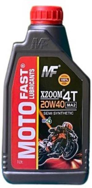 Moto Fast 20W40 4T Red Colour Engine Oil Synthetic Blend Engine Oil
