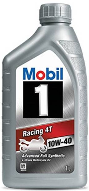 MOBIL 1 Racing 4T 10W-40 Advanced Full-Synthetic Engine Oil