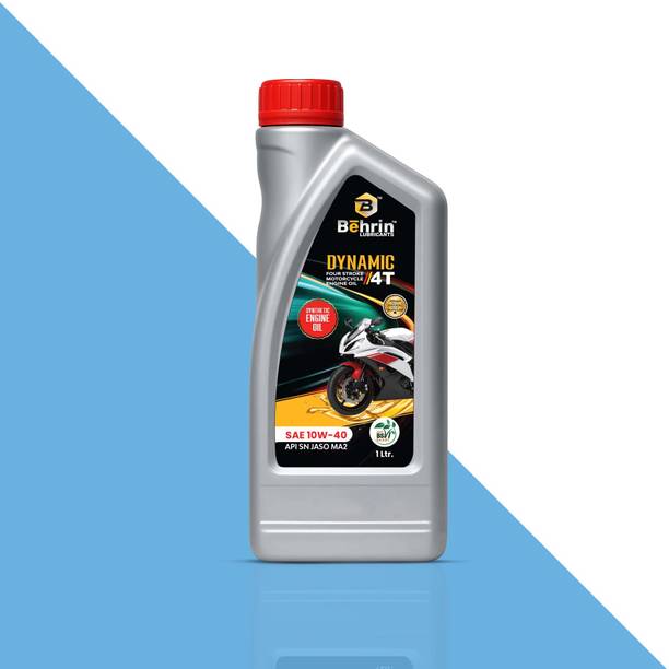 behrin 10W-40 4T DAYNAMIC100% Synthetic Ester Full-Synthetic Engine Oil PACK 1 API SN HIGH PERROFMANCE PACK 1 Synthetic Blend Engine Oil