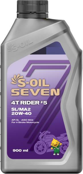 S-Oil 7 4T RIDER #5 SL/MA2 20W-40 Motorcycle High Performance Engine Oil