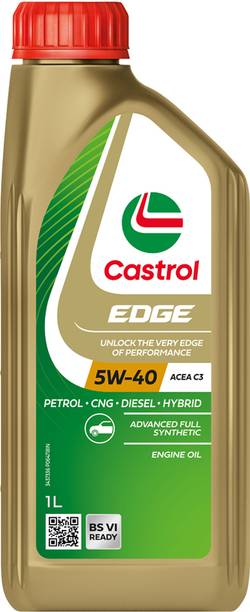 Castrol EDGE 5W-40 Advanced Full Synthetic Engine Oil for Cars | ACEA C3 | सिंथेटिक ब्लेंड इंजन ऑइल