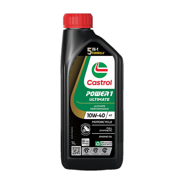 Castrol POWER1 ULTIMATE 10W-40 4T 5-in-1 Full Synthetic...