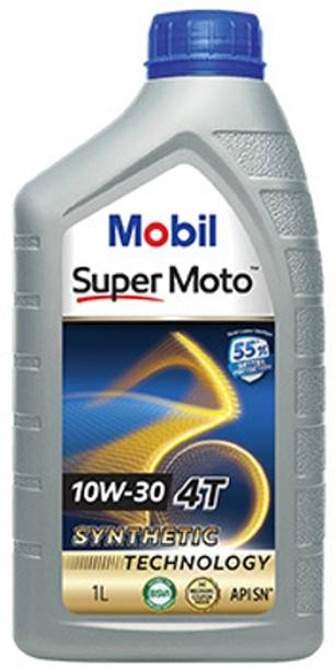 MOBIL Super Moto 10W-30 4T Premium Technology Full-Synthetic Engine Oil