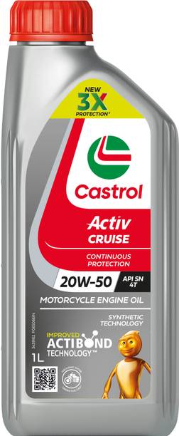 Castrol 20W-50/ 4T ACTIV CRUISE सिंथेटिक ब्लेंड इंजन ऑइल