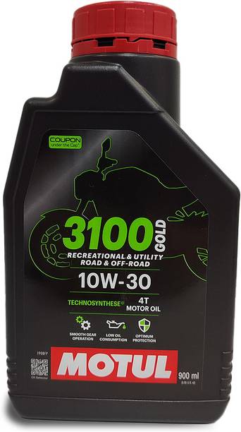 MOTUL 3100 Gold 4T 10W-30 Gold 10W-30 Technosynthese Synthetic Blend Engine Oil