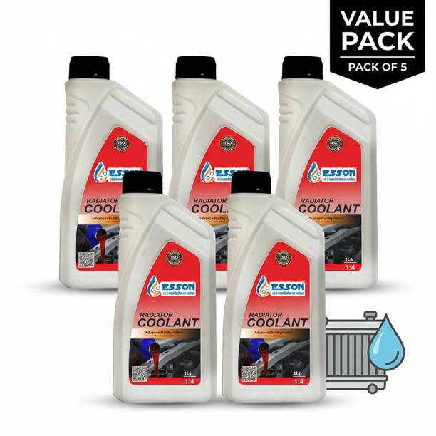 ESSON Radiator Coolant Fully Synthetic Car Care Concentrate (1L x 5) कूलैंट