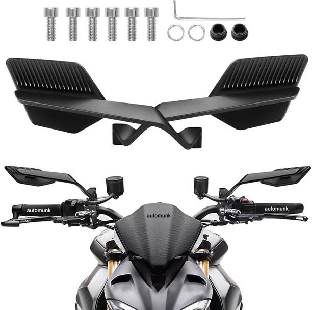 automunk Manual Rear View Mirror For KTM, Yamaha, Suzuki Universal For Bike