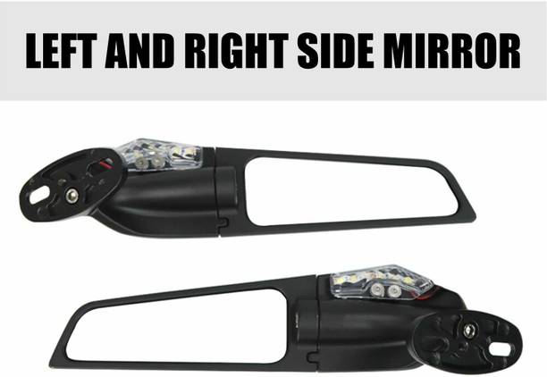 ASRYD Manual Rear View Mirror For Yamaha, Suzuki, Honda, BMW, KTM Universal For Bike