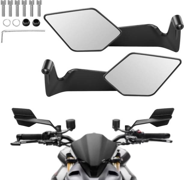 Otoroys Manual Rear View Mirror For KTM, Hero, Honda, BMW, Royal Enfield, Suzuki, TVS, Universal For Bike MT-15, Appache RTR 180, Splendor Pro, Pulsar 150, Duke 200, R15, FZ-X, Universal For Bike