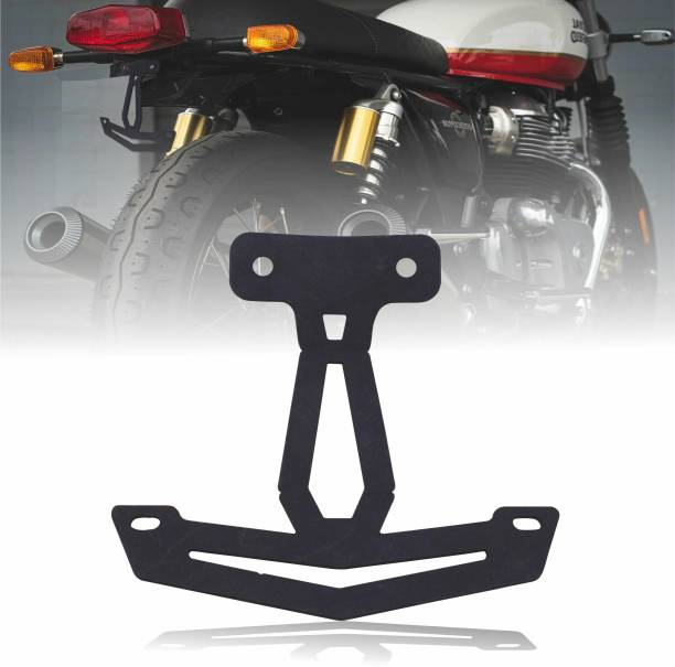 ASRYD Motorcycle Bike CNC Adjustable Royal Enfield Interceptor Tail Tidy Black Bike Number Plate