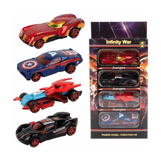 ZUNBELLA Avenger Mini Metal Die Cast Car, Push & Go Toy Car For Kids