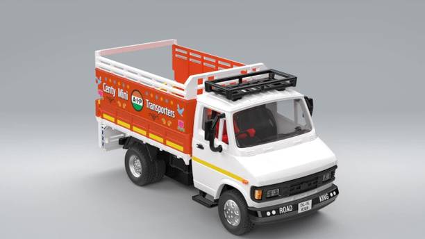 Kidz N Toys 407 Mini Transporter Truck Toy for Kids with Openable Tail Gate