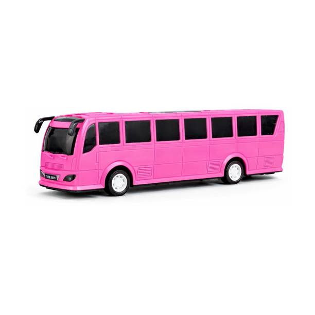 HEYKAM Big Toy Bus for Kids 3+ Years Pink 29 cm Plastic Bus Toy Birthday Gift