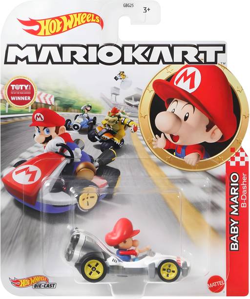 HOT WHEELS Premium Baby Mario B-dasher Special Die-Cast Car - 1:64 Mariokart Collectibles