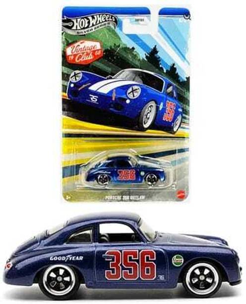 HOT WHEELS Porsche 356 Outlaw, Silver Series Vintage Club 1968 Collectible 1:64 Die Cast