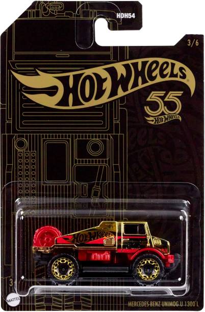 HOT WHEELS Pearl & Chrome Collection 1:64 Scale MERCEDES-BENZ UNIMOG 1300L Car