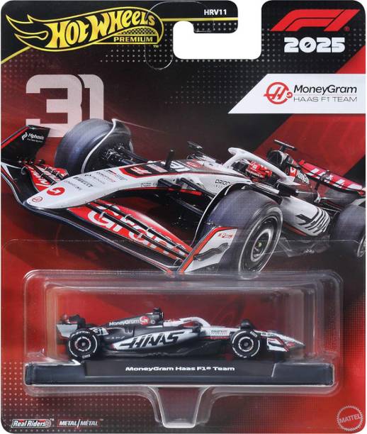 HOT WHEELS Premium MoneyGram Haas Formula 1 1:64 Scale Die Cast Toy Car Collectible