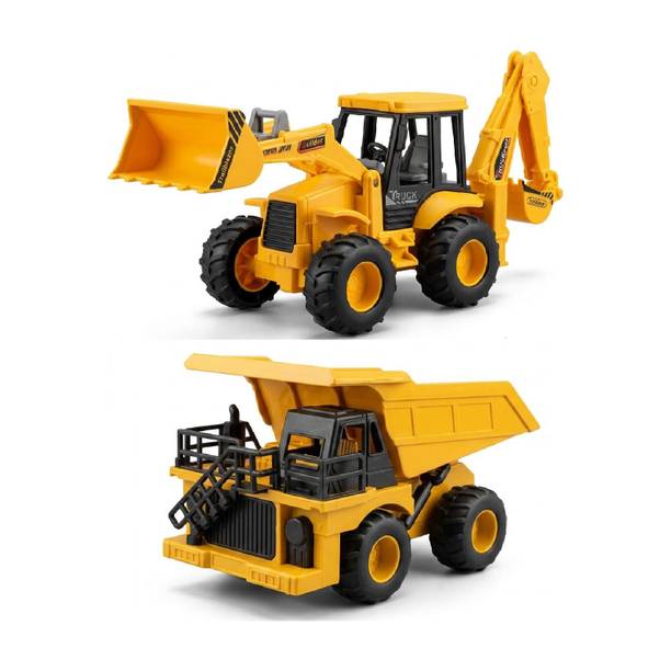 Treo comm JCB and Dumper Truck Toy for Kids Construction Vehicle Toys For Baby Durable Toy