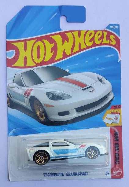 HOT WHEELS THEN AND NOW 7/10 11 CORVTTE GRAND SPORT TOY CAR