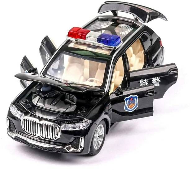 venimall Exclusive Alloy Metal Pull Back Die-cast Car 1:32 X7 Police