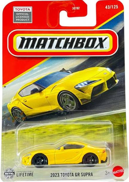 MATCHBOX 2023 Toyota GR Supra 1:64 Die-Cast Toy Car Collectible Model & Case