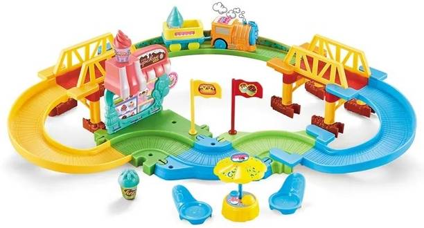 Zuuluzrs New Version Roller Coaster Sweet Train Game 46 Car Track Toy Kids