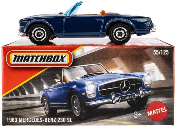 MATCHBOX Premium 1963 Mercedes Benz 230 SL 1:64 Die-Cast Toy Car Collectible Model