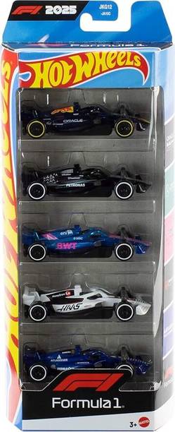 HOT WHEELS Formula 1 5-Pack Set Of 5 Die-Cast Toy F1 Cars in 1:64 Scale