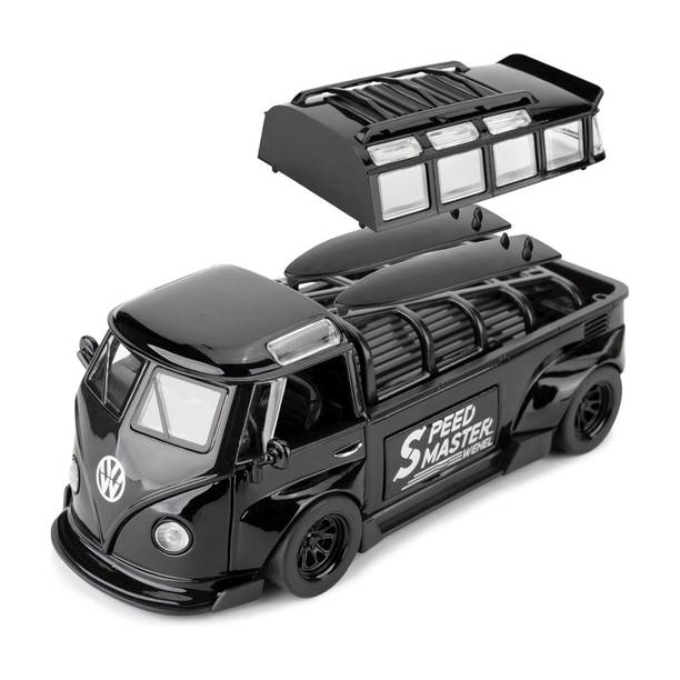 CountryLink Volkswagen 1:32 Die-Cast Bus with Light, Music, Pull Back & Open Doors