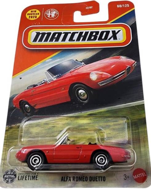 MATCHBOX Alfa Romeo Duetto 1:64 Die-Cast Toy Car Collectible Model & Case
