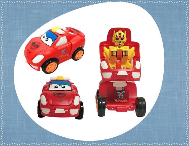 Ya Qi Li FK_Racing Friction_Transformer Toy_Car Convert from CAR to Robot_Push n go__29