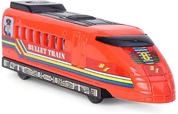 YUIOP - Bullet Train - Pull Back Spring Action Train For Kids - No Remote, No Battery