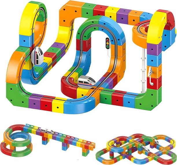 Learn With Fun Magnetic Train Track Playset for Kids | DIY Creative Learning Toy