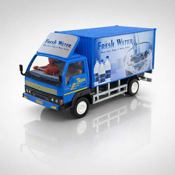 Meetul Enterprise Fresh Water Delivery Truck Toy for Kids with Push Back Action