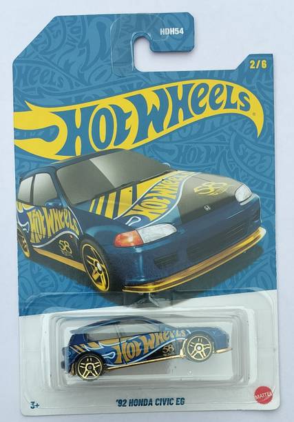 HOT WHEELS HDH54 2/6 92 HONDA CIVIC EG TOY CAR