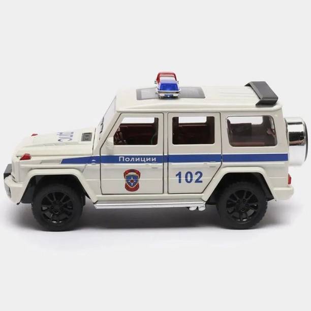 SKBD 132 Scale Die-cast Metal Car G Wagon Police Toy Car SKD