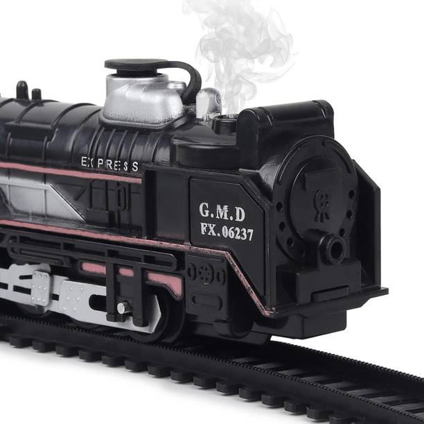 Ekomvibez Kids Express Train Set Toy with Track | 19 Pieces Railway Toy Set
