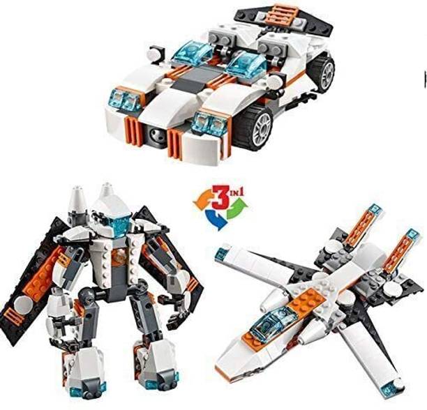 MANAKI ENTERPRISE 3 in 1 Model Propeller Building Block Toys,Construction Kit, STEM (Robot Flyers)