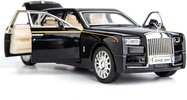 ZUNBELLA Rolls Royce 1:32 Scale Metal Die Cast Car With Open Door, Light & Sound For Kids
