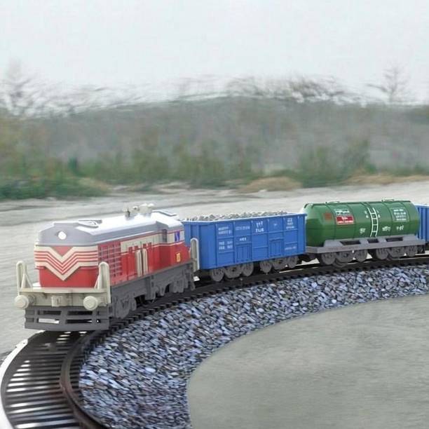 AR KIDS TOYS Indian Cargo Train | Plastic Mini | Replica
