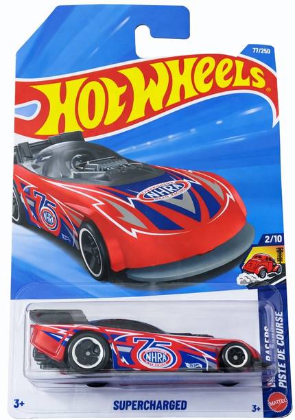 HOT WHEELS C4982 SUPERCHARGED 2/10 DIE CAST TOY CAR 2026