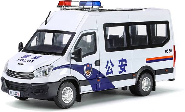 SPENOP 1:24 Police Car Die-cast Metal Police Toy Car For Kids Car