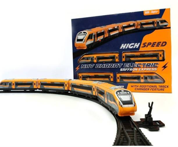 Kidz N Toys Toy Train Vande Bharat Bullet Train Set for Kids – Big Size Battery Operated