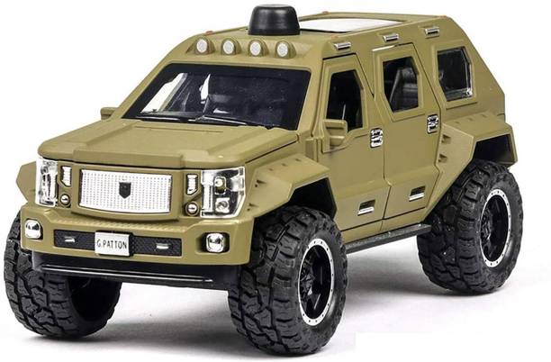 toiifren 1:24 Scale G-Patton Die-Cast Armored Off-Road SUV Toy CZ23
