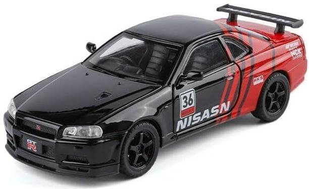 toiifren 1:32 Die-Cast Skyline GT-R Model Racing Car Toy | Alloy Metal Sports