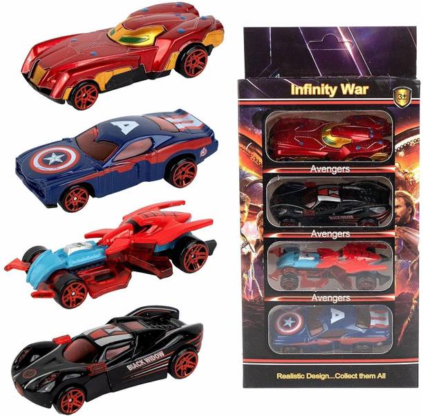 ZUNBELLA Avenger Mini Metal Die Cast Car, Push & Go Toy Car For Kids