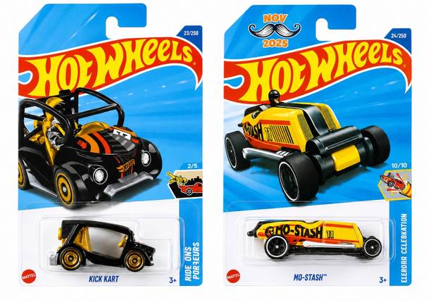 HOT WHEELS DIE CAST TOY CAR PACK OF 2 MULTICOLOR