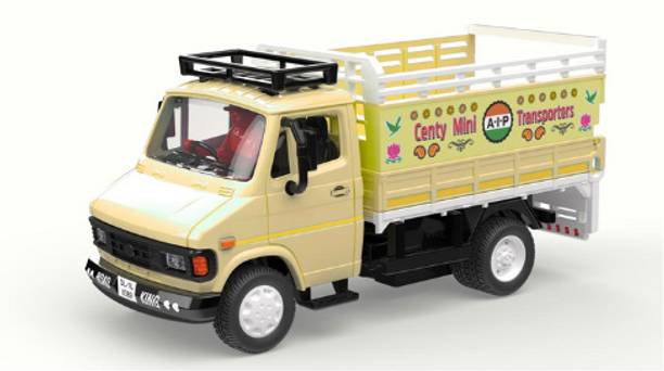 HANAL Yellow TUF 407 Truck Pull-back Action Toy for kids